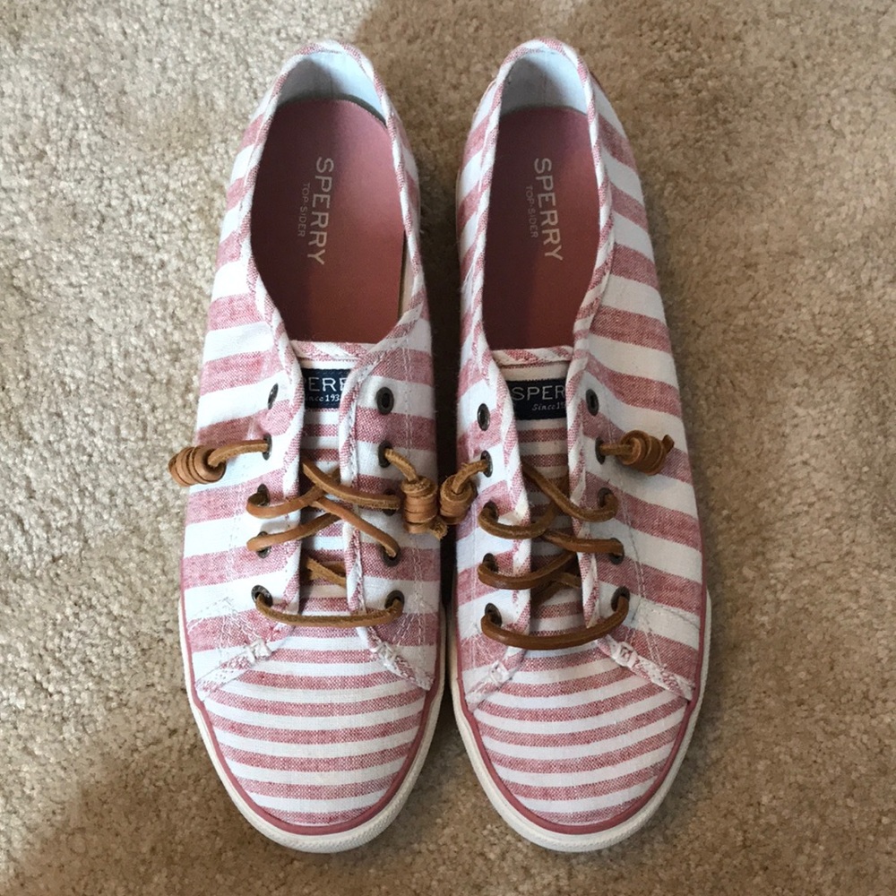 Sperry Top-Sider Pink and White Shoes